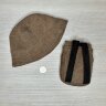 Рюкзак и шляпа для кукол 38-43 см, цв. кофе