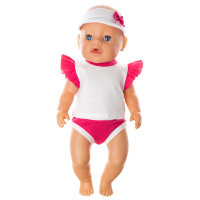 Кофточка, козырёк и трусики для куклы Baby Born ростом 43 см