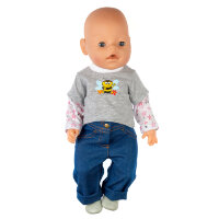 Комплект с джинсами для куклы Baby Born ростом 43 см