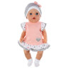 Платье, шапочка и носки для куклы Baby Born ростом 43 см