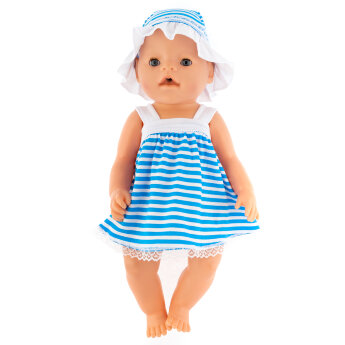Сарафан и панама  для куклы Baby Born ростом 43 см