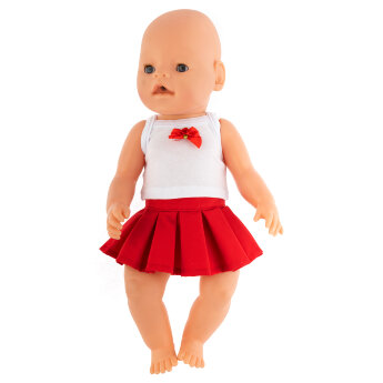 Юбка и топ  для куклы Baby Born ростом 43 см